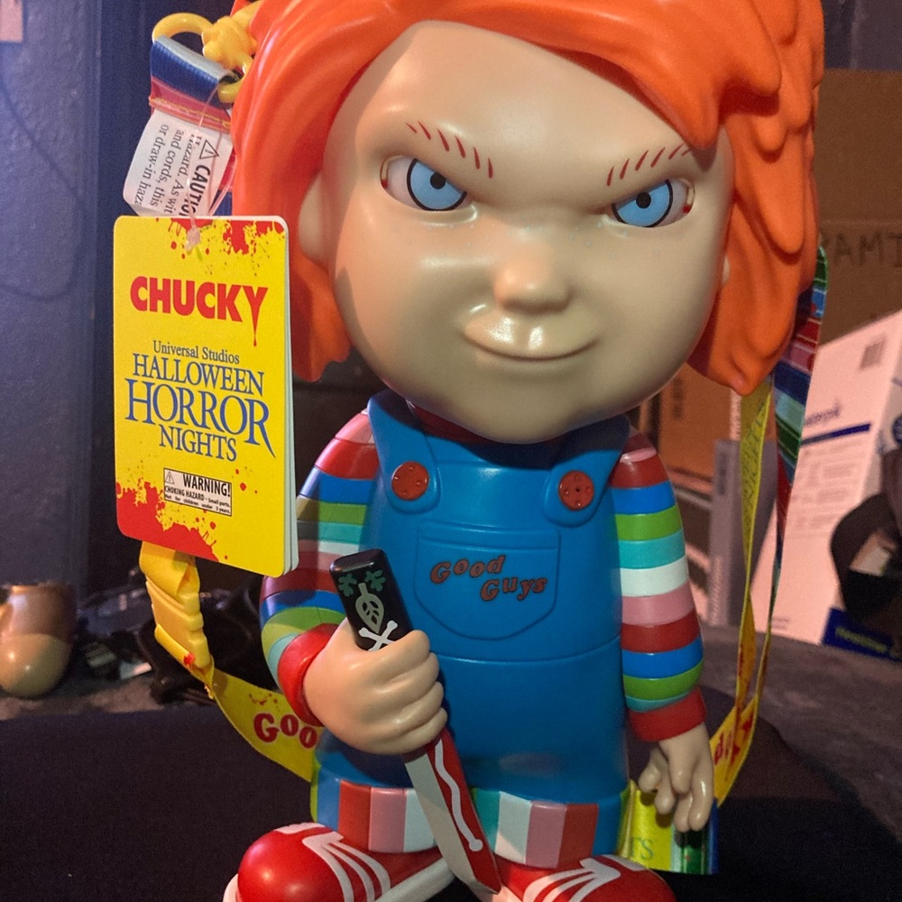 Halloween horror nights Chucky popcorn bucket